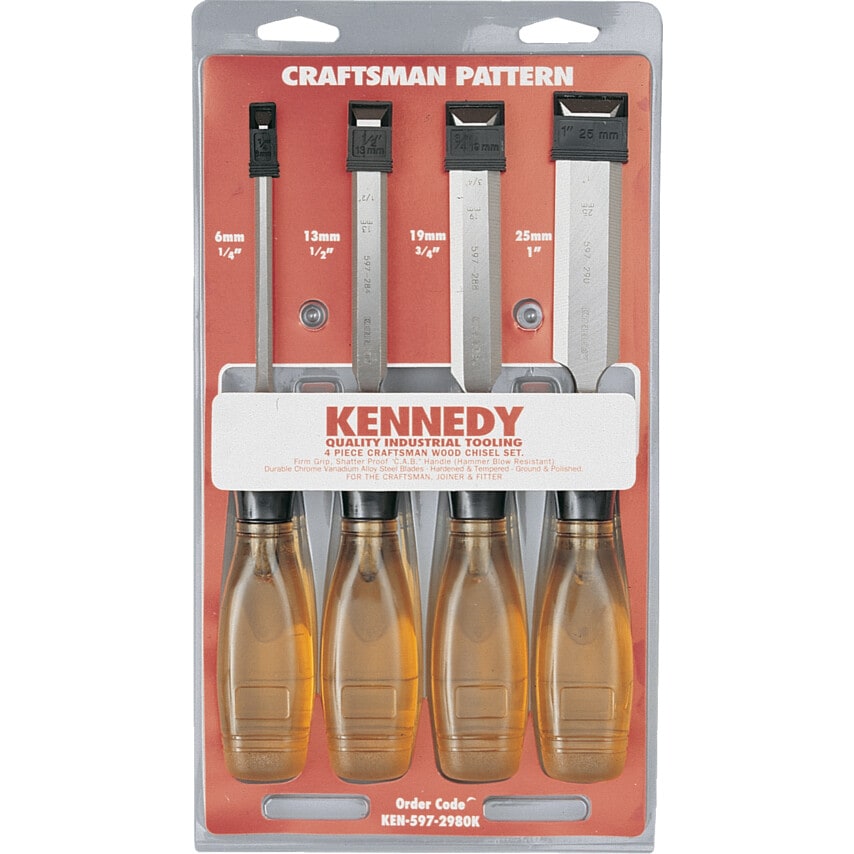 Craftsman Bevel Edge Wood Chisels (4-Set)