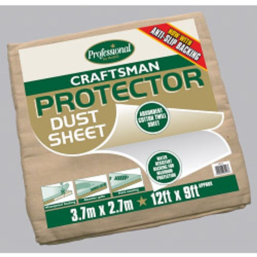 Craftsman Protector Dust Sheet Size 3.6 x 2.7m (12' x 9')