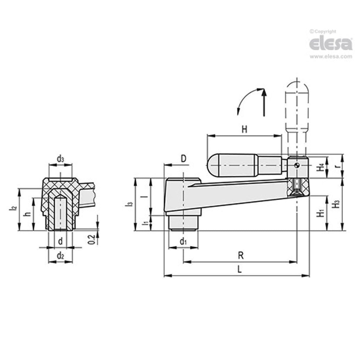 Crank handle-MT.160-AT+IR