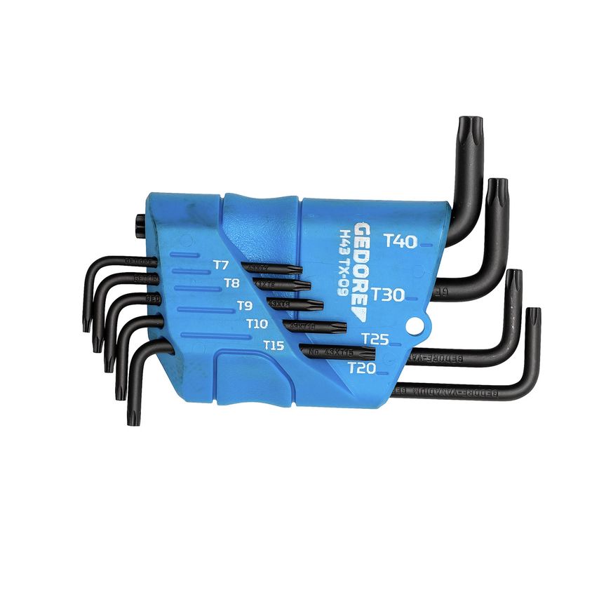 Cranked socket screwdriver set