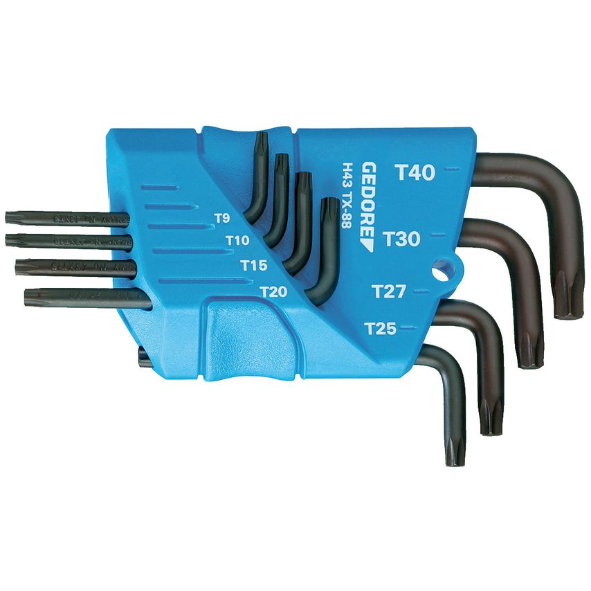 Cranked socket screwdriver set