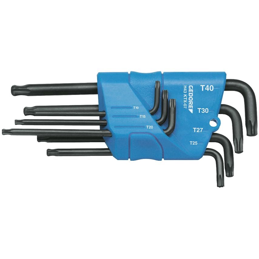 Cranked socket screwdriver set