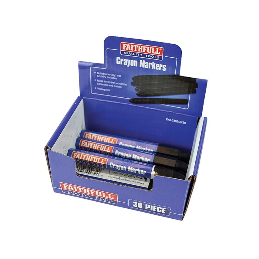 Crayon Marker Black (CDU 30) FAICMBLK30