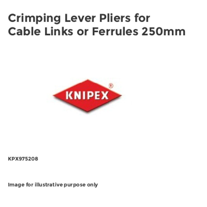 Crimping Lever Pliers for Cable Links or Ferrules 250mm