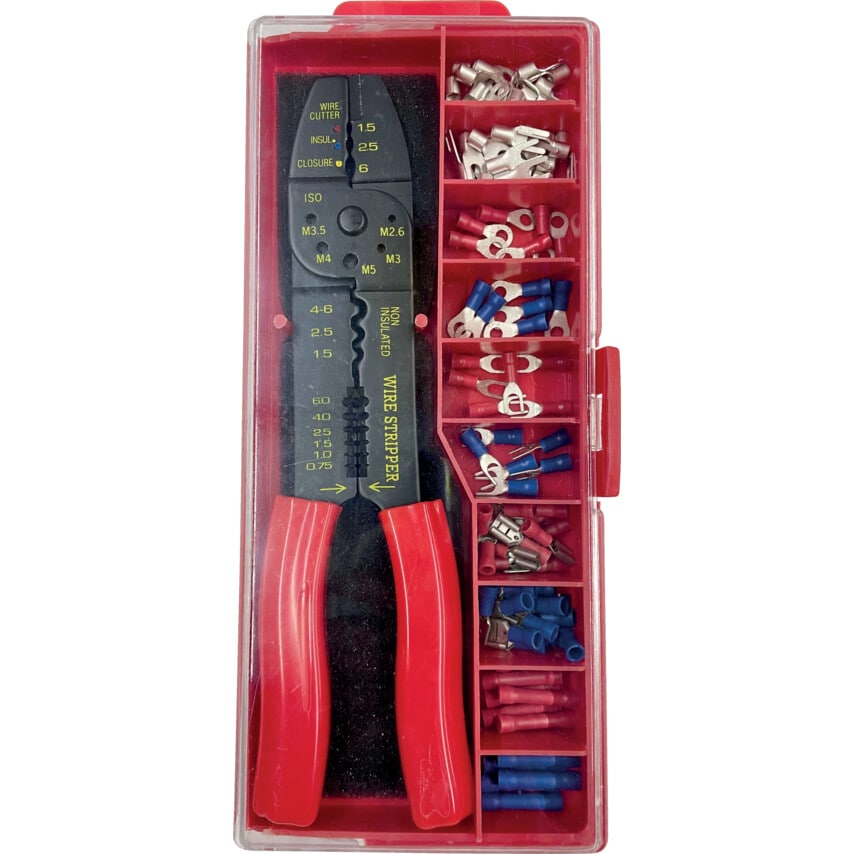 Crimping Plier Kit comes with Assorted Terminals