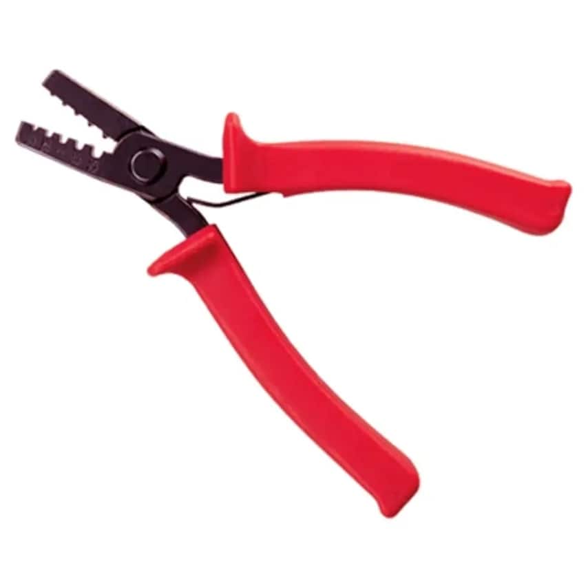 Crimping Tool Non-ratchet Red Handles 0.75-10mm Black Steel for