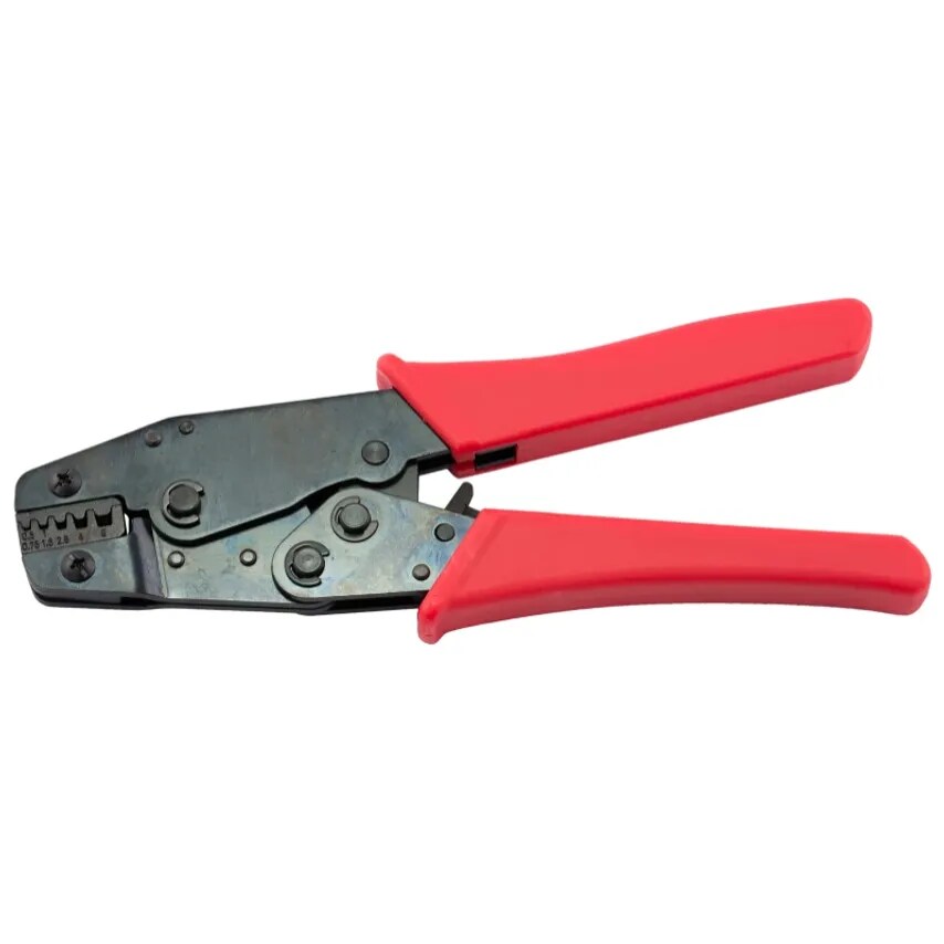 Crimping Tool Ratchet 0.5-6mm Carbon Steel for Uninsl Push-on