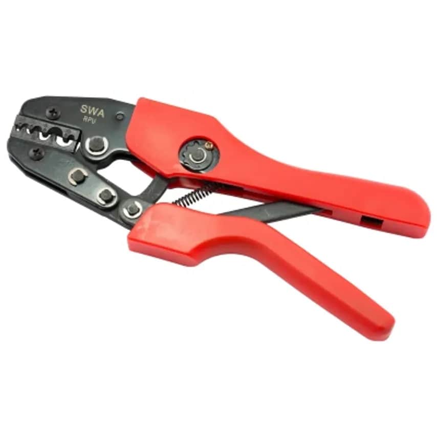 Crimping Tool Ratchet 0.5-6mm Carbon Steel for Uninsl Termina