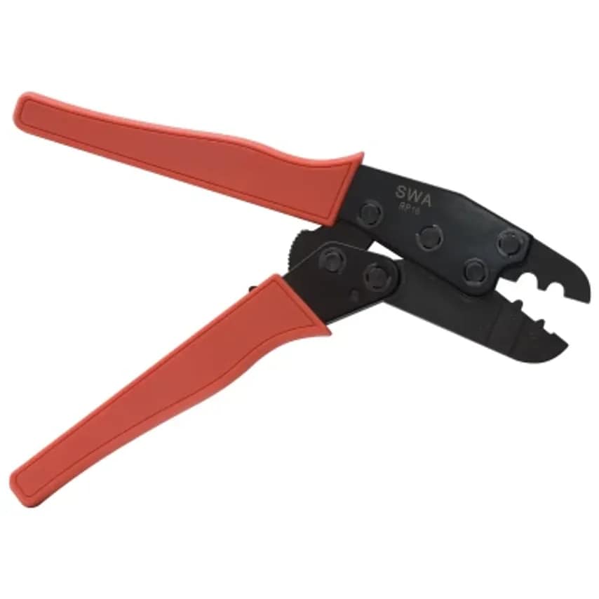 Crimping Tool Ratchet 10-16mm Carbon Steel for Uninsl Termina