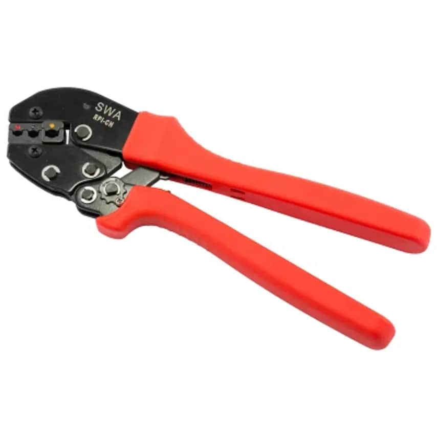 Crimping Tool Ratchet Cushion Handle 0.5-6mm Carbon Steel for
