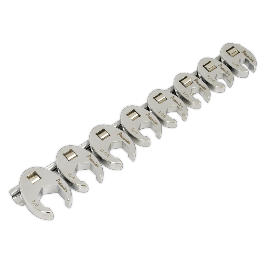 Crow's Foot Spanner Set8 Piece 3/8" Square Drive Imperial