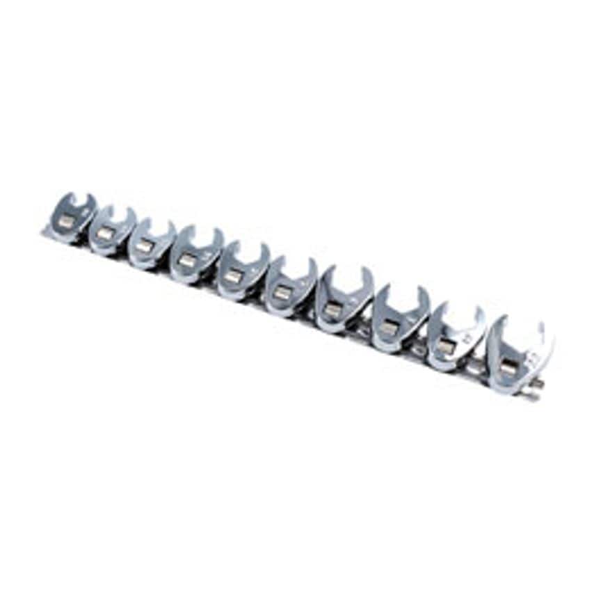 Crows Foot Wrench Set 3/8"D 10 Piece