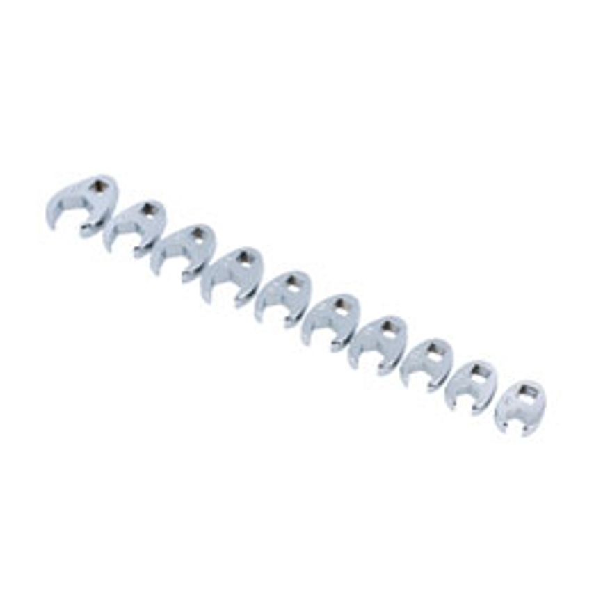 Crows Foot Wrench Set 3/8"D 10 Piece