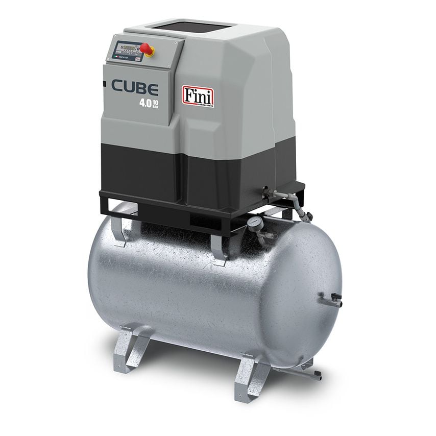 Cube 410-270 Z Galvanised Receiver Direct Drive Screw Compressor 4 kW 10 Bar