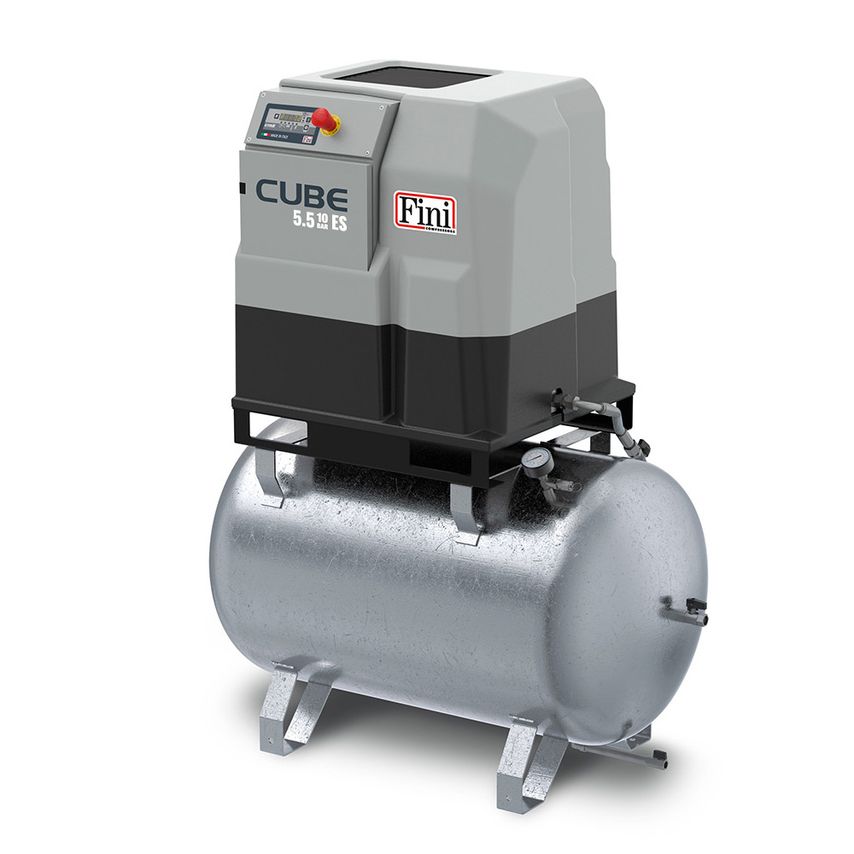 Cube 5.510-270 ES Z Galvanised Receiver Direct Drive Screw Compressor 7.5 kW 10 Bar