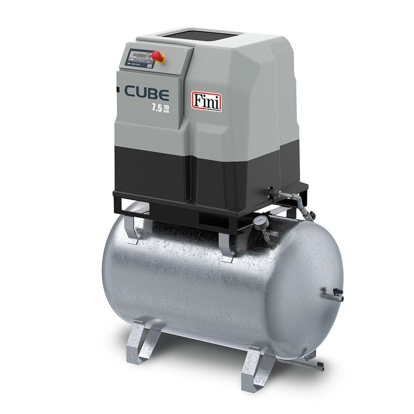 Cube 7.510-270 Z Galvanised Receiver Direct Drive Screw Compressor 7.5 kW 10 Bar
