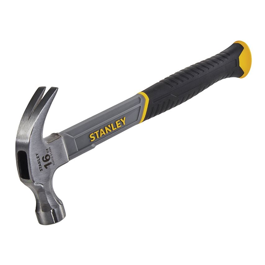 Curved Claw Hammer Fibreglass Shaft 450g (16oz) STA051309