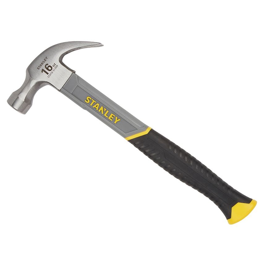 Curved Claw Hammer Fibreglass Shaft 450g (16oz) STA051309