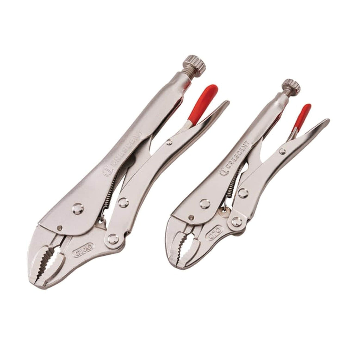Curved Jaw Locking Pliers with Wire Cutter Set - 2 Piece