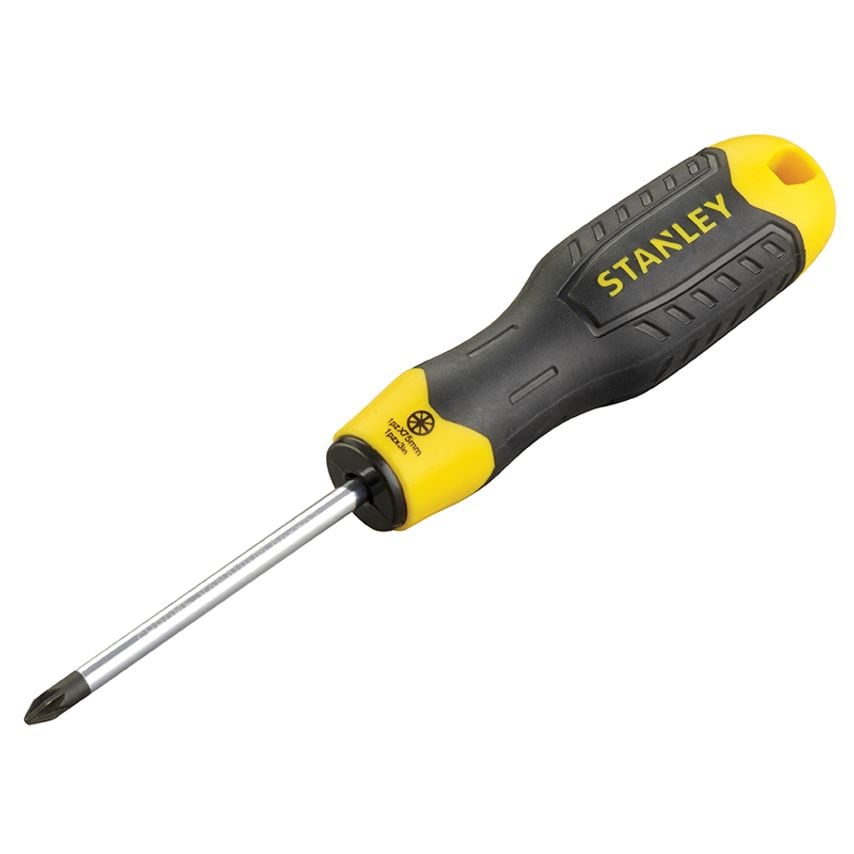 Cushion Grip Screwdriver Pozidriv Tip PZ1 x 75mm STA064955
