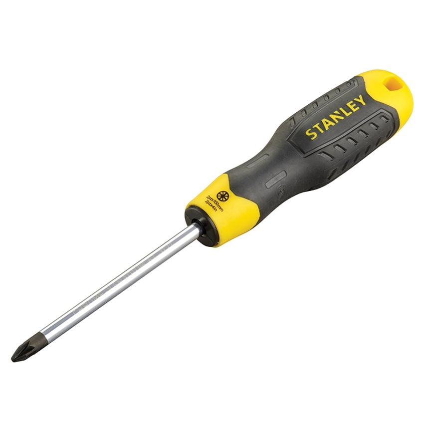 Cushion Grip Screwdriver Pozidriv Tip PZ2 x 100mm STA064974