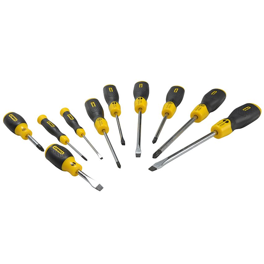 Cushion Grip Screwdriver Set, 10 Piece STA265014