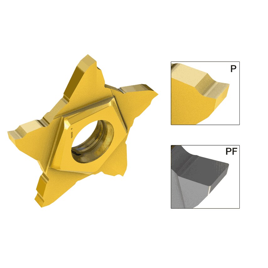 Cut-Grip Inserts Penta 24N100PF010 IC908 - Pack of 5