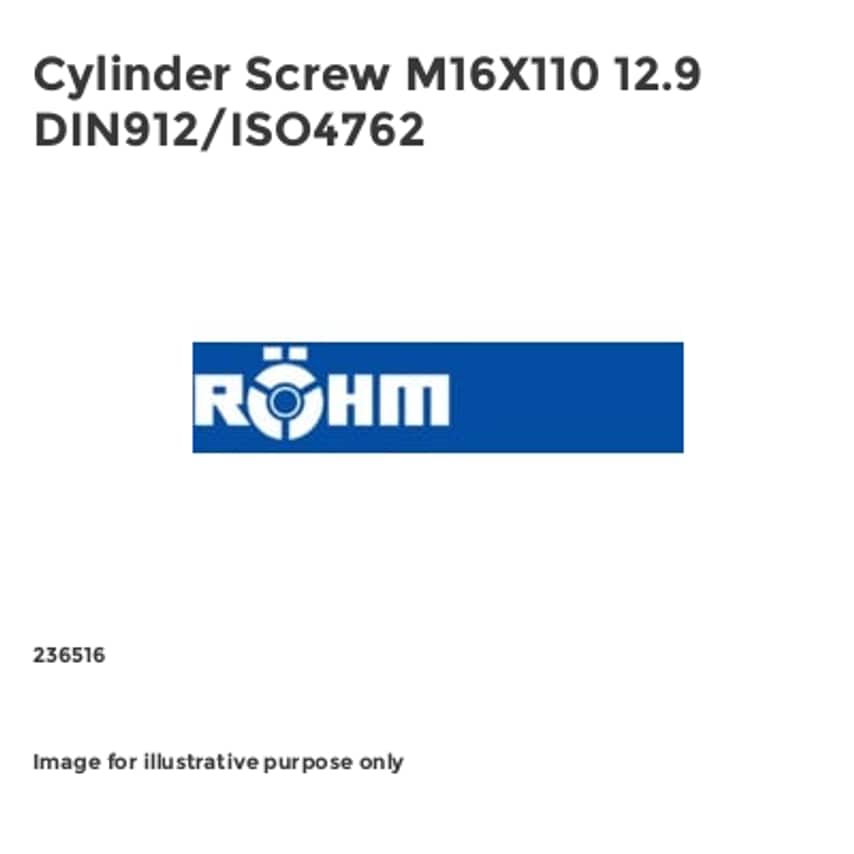 Cylinder Screw M16X110 12.9 DIN912/ISO4762