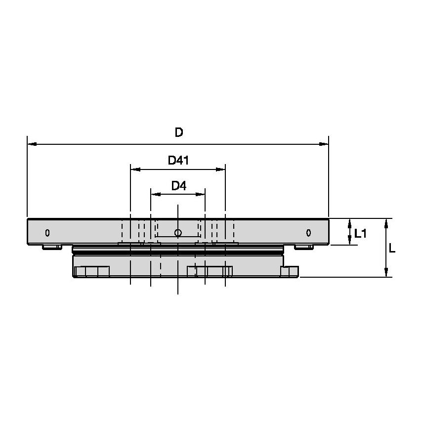 D400CFA MILL16 Flange Assembly For D=4