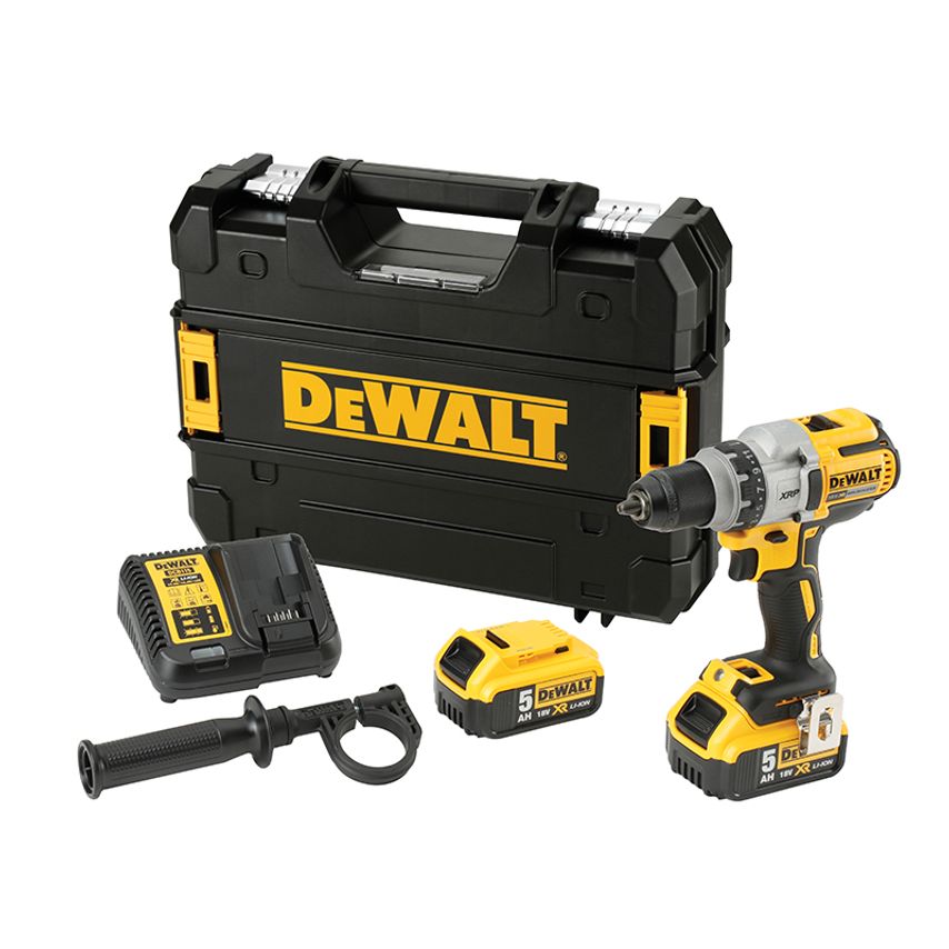 DCD991P2 Brushless 3 Speed Drill Driver 18V 2 x 5.0Ah Li-ion DEWDCD991P2