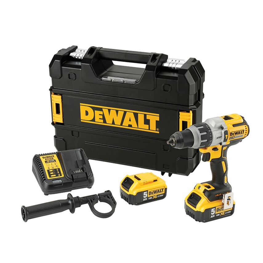 DCD996P2 XR Brushless Combi Drill 18V 2 x 5.0Ah Li-ion DEWDCD996P2