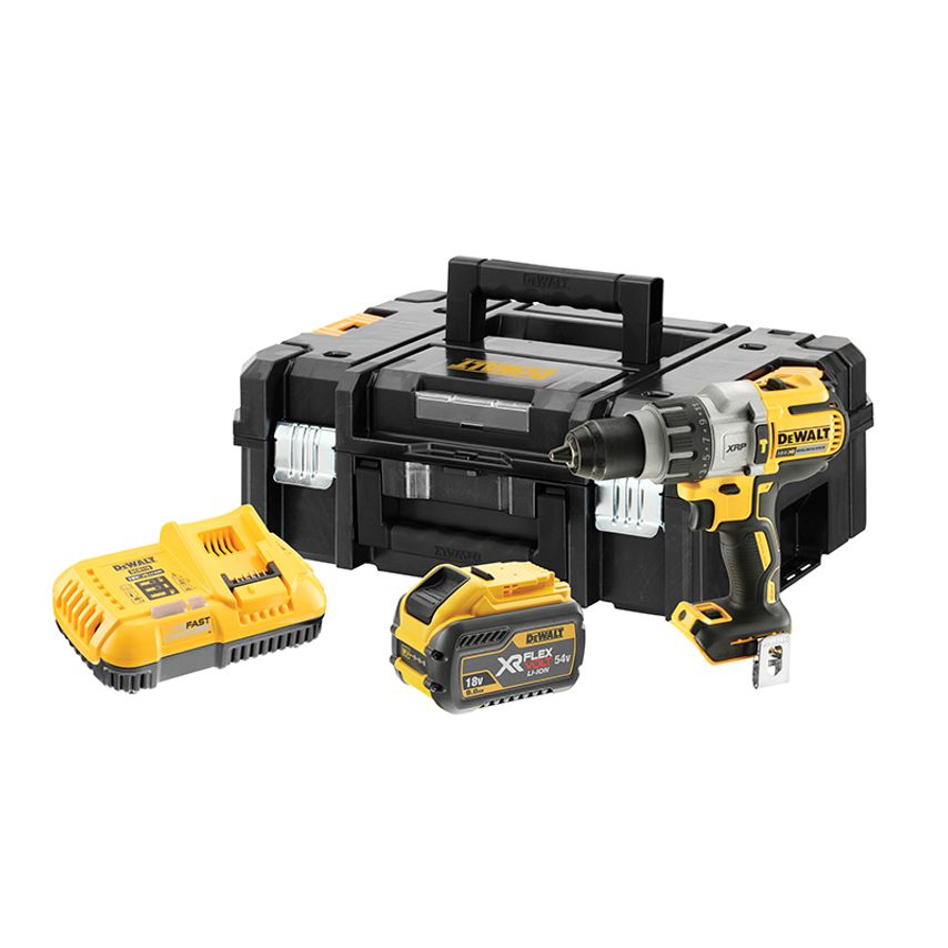 DCD996X1 XR Brushless Combi Drill 18V 1 x 9.0/3.0Ah FlexVolt Li-ion DEWDCD996X1