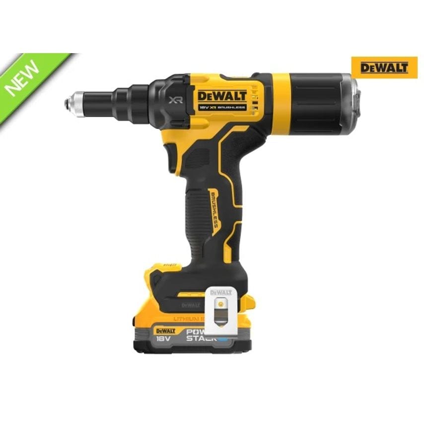DCF403E1T XR 3/16in Brushless Riveter 1 X 1.7Ah Powerstack Li-ion