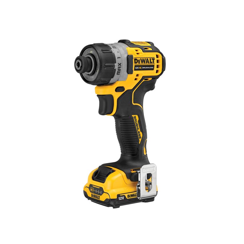 DCF601D2 XR Brushless Sub-Compact Screwdriver 12V 2 x 2.0Ah Li-ion