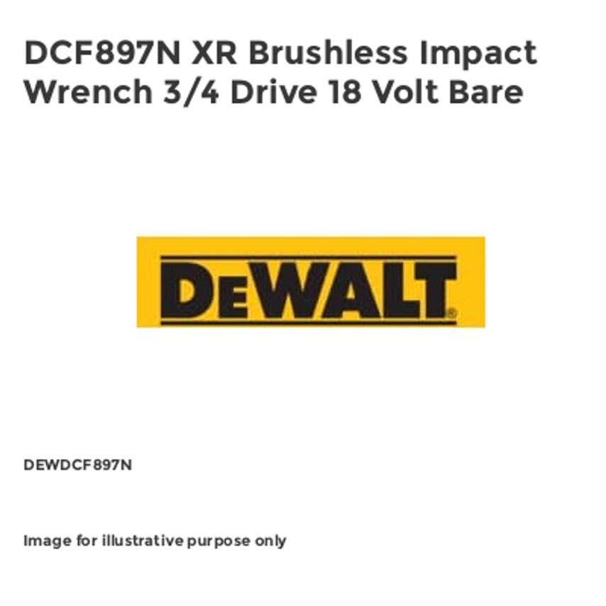 DCF897N XR Brushless Impact Wrench 3/4 Drive 18 Volt Bare