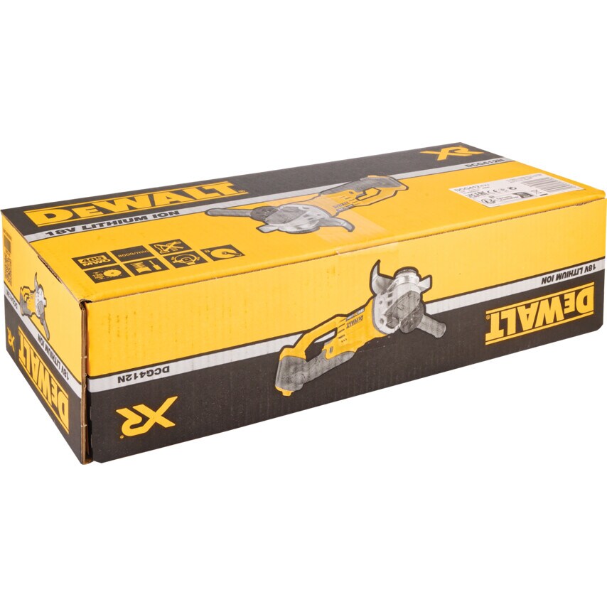 DCG412m-GB 125mm 18V Angle Grinder, Body Only Version - No Batteries or Charger Supplied