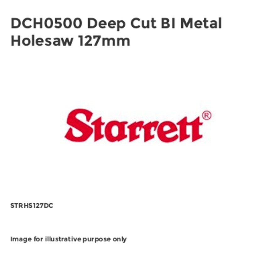DCH0500 Deep Cut BI Metal Holesaw 127mm