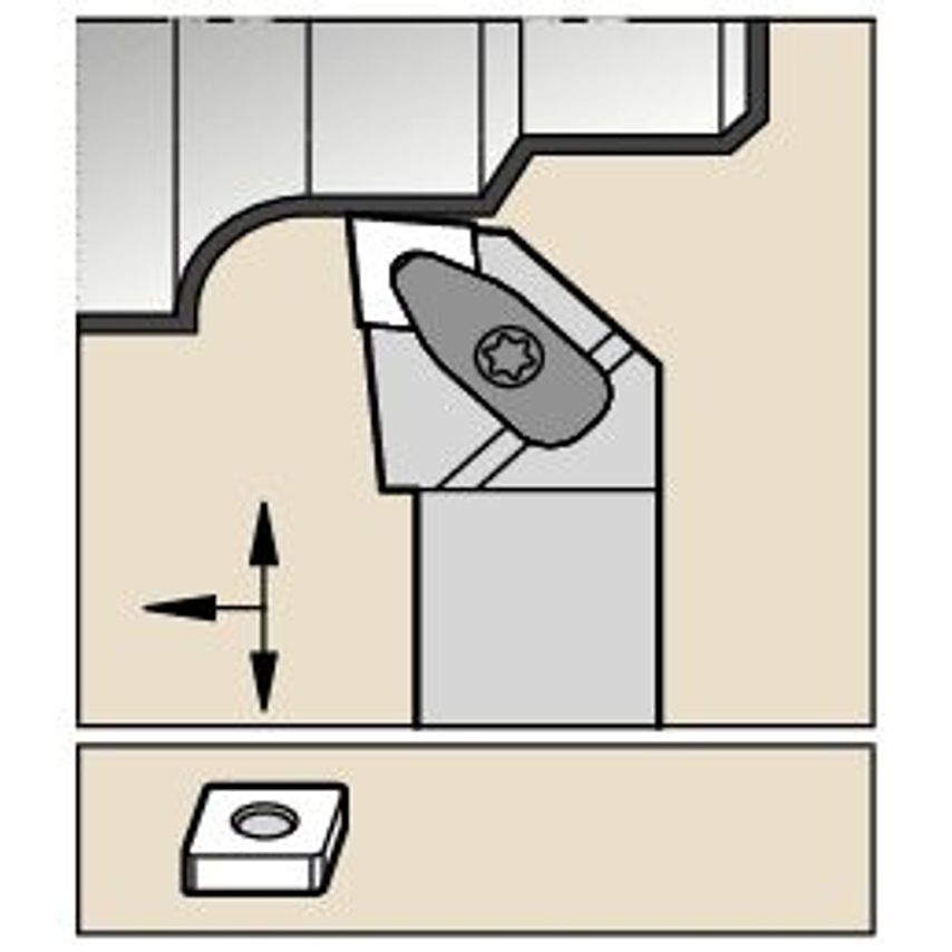 DCLNL244DKC3 D Clamping Holder W1.50 L6.00