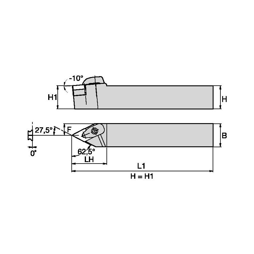 DDPNN164DKC3 D Clamping Holder W1.00 L6.00