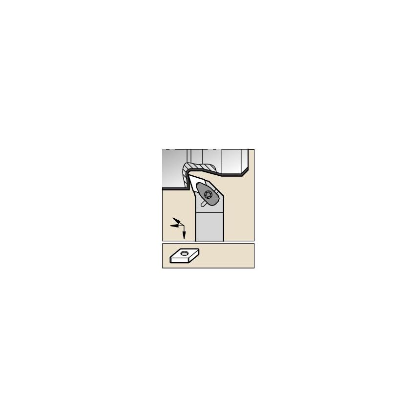 DDQNL204DKC3 D Clamping Holder W1.25 L6.00