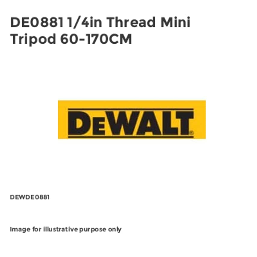 DE0881 1/4in Thread Mini Tripod 60-170CM