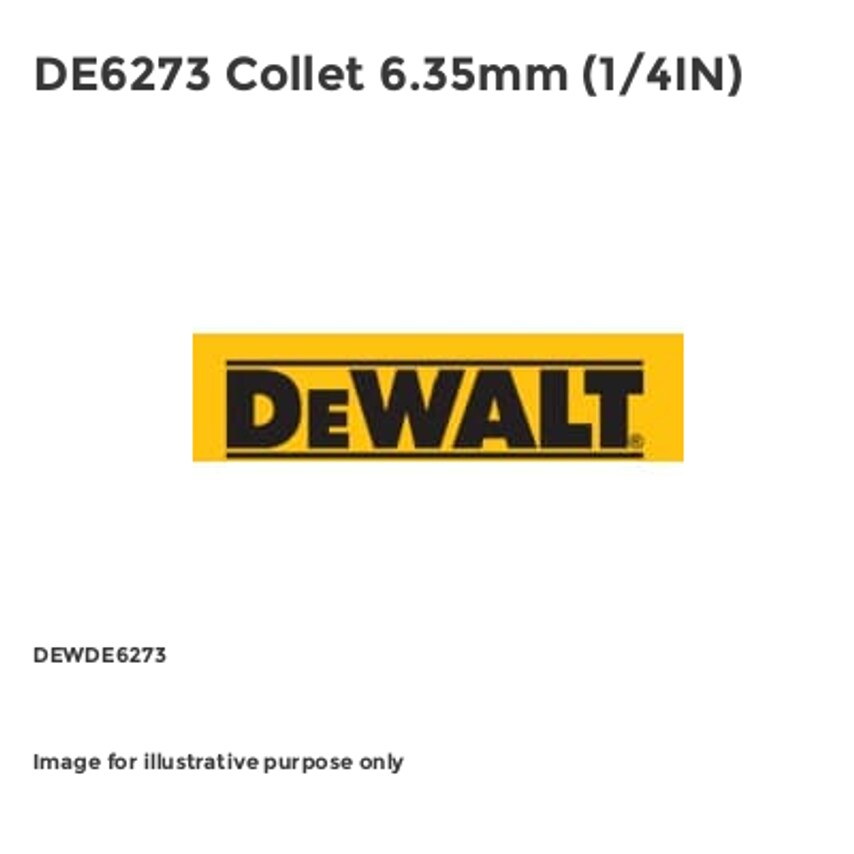 DE6273 Collet 6.35mm (1/4IN)