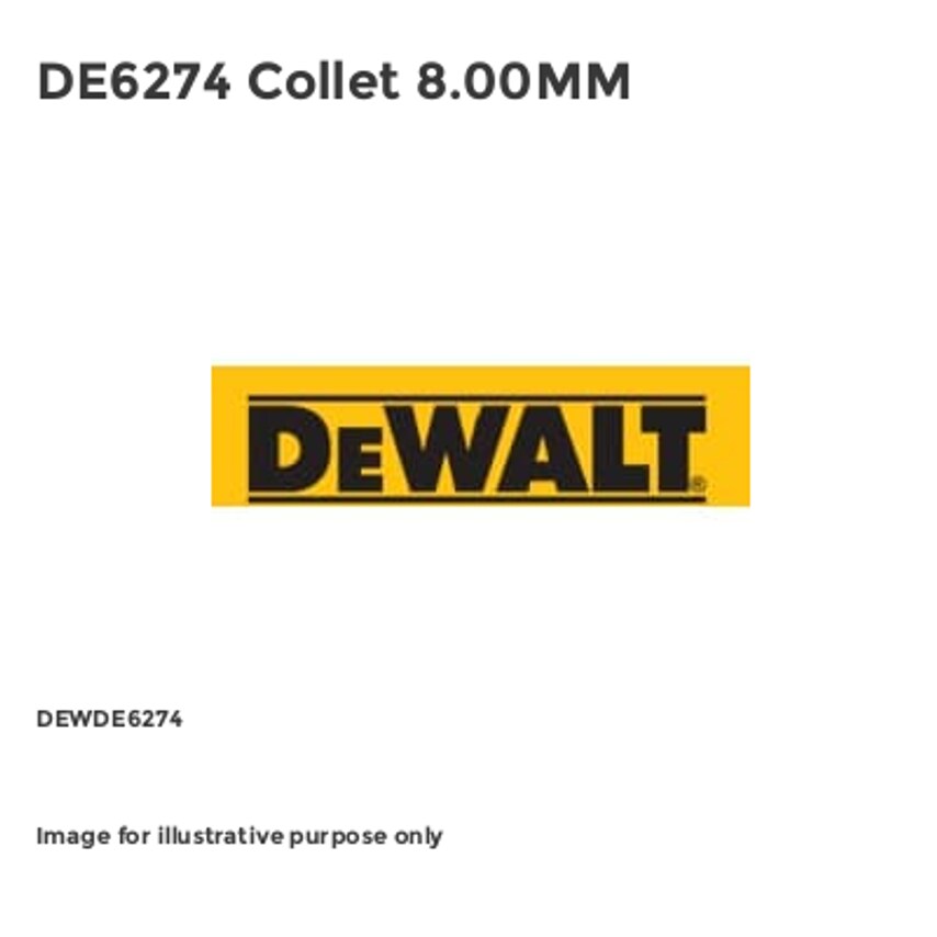 DE6274 Collet 8.00MM - DEWDE6274