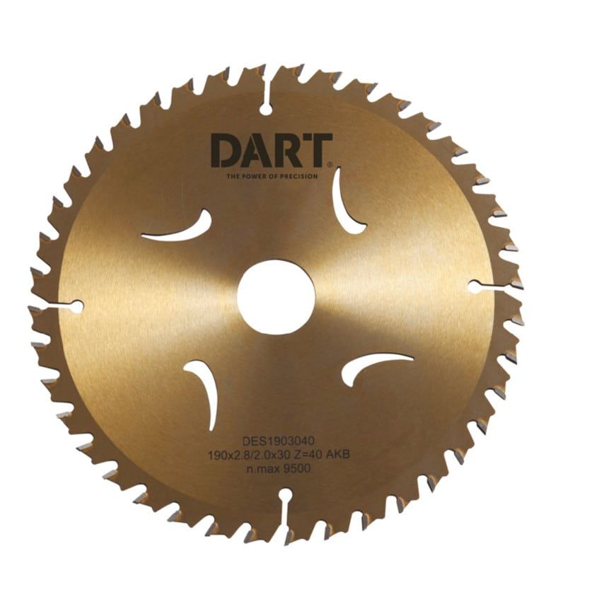 DES1902040 Gold Atb Wood Saw Blade 190DMMX20BX40Z