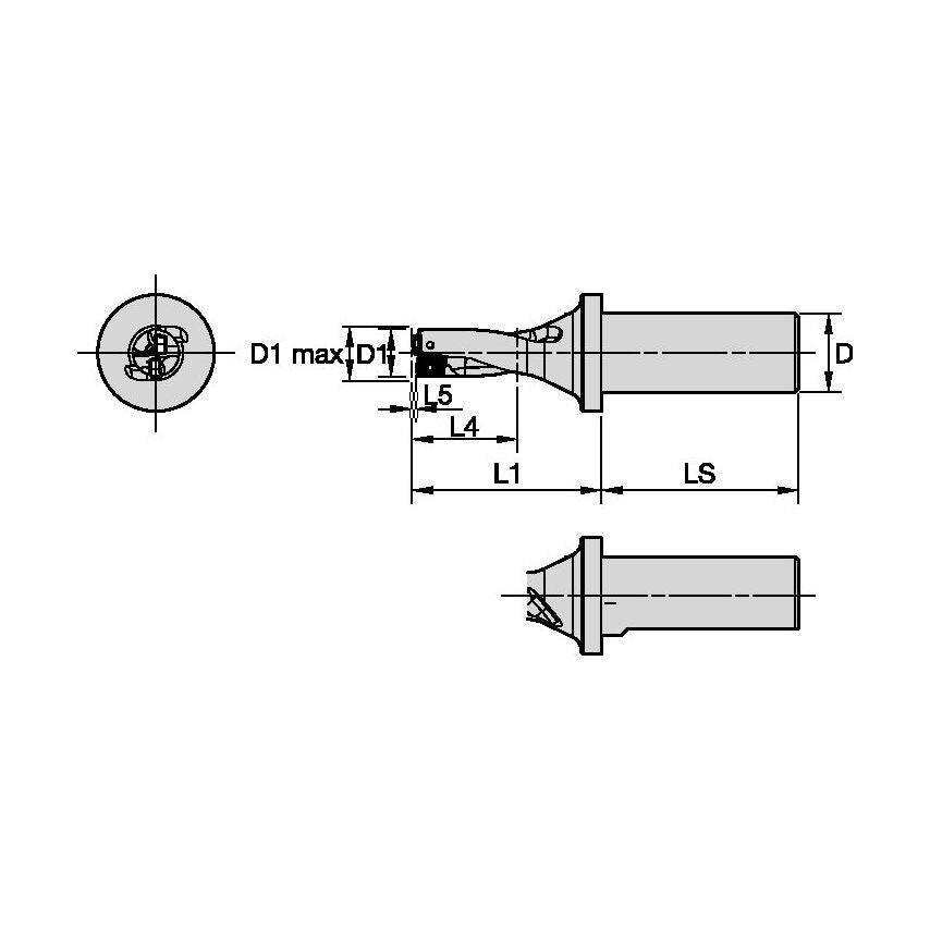 DFR145R2WB20M Indexable Drill Dfr 14, 5MM 2XD