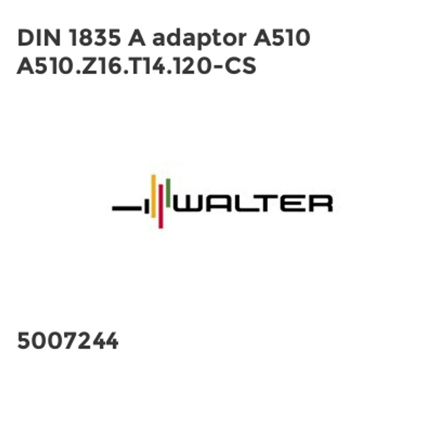 DIN 1835 A adaptor A510 A510.Z16.T14.120-CS