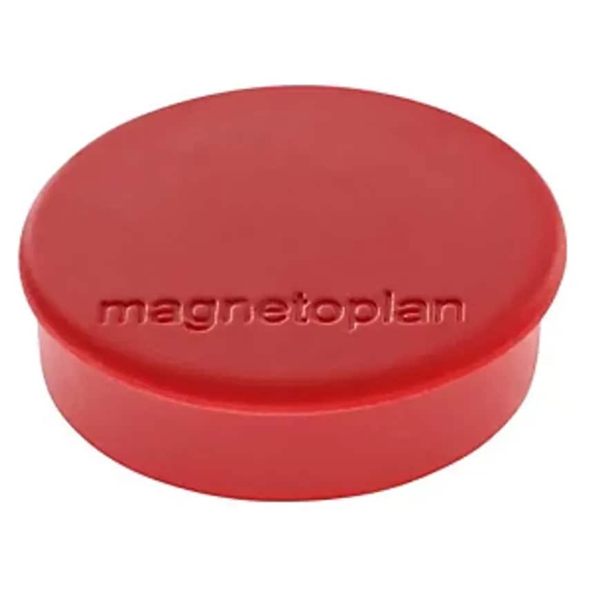 DISCOFIX HOBBY Magnet, 25mm, Pack Of 100, Red