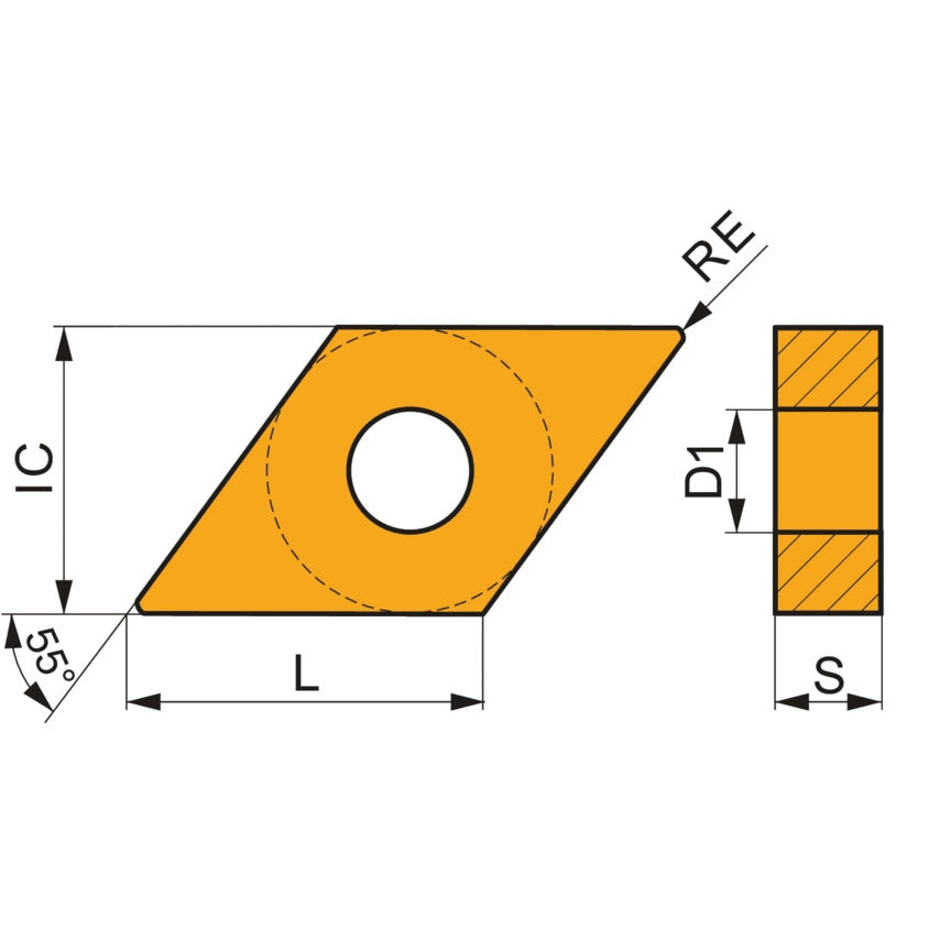 DNMM 150612E-OR T9415 Turning Insert - Negative