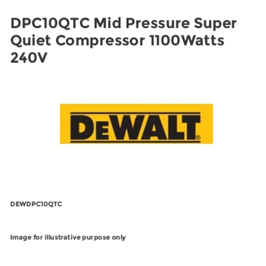 DPC10QTC Mid Pressure Super Quiet Compressor 1100Watts 240V