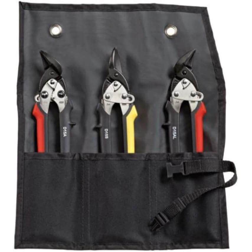 DSET15 Shape and Straight Cutting Snips Set in Pouch DSET15, BE770019